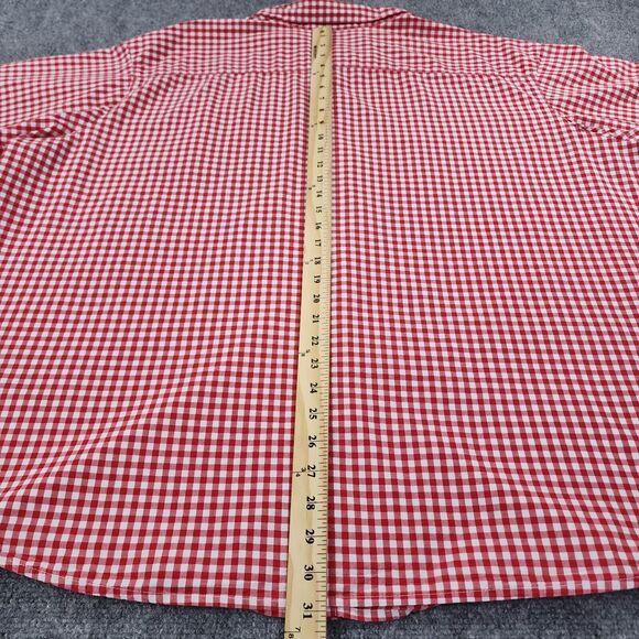 Columbia Shirt Mens 4X Red Plaid Rapid Rivers II Short Sleeve Button Regular Fit - Picture 6 of 15